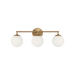 Generation Lighting Nube Three-Light Vanity Satin Brass Bulb[s] Included (GLV1853SBE)