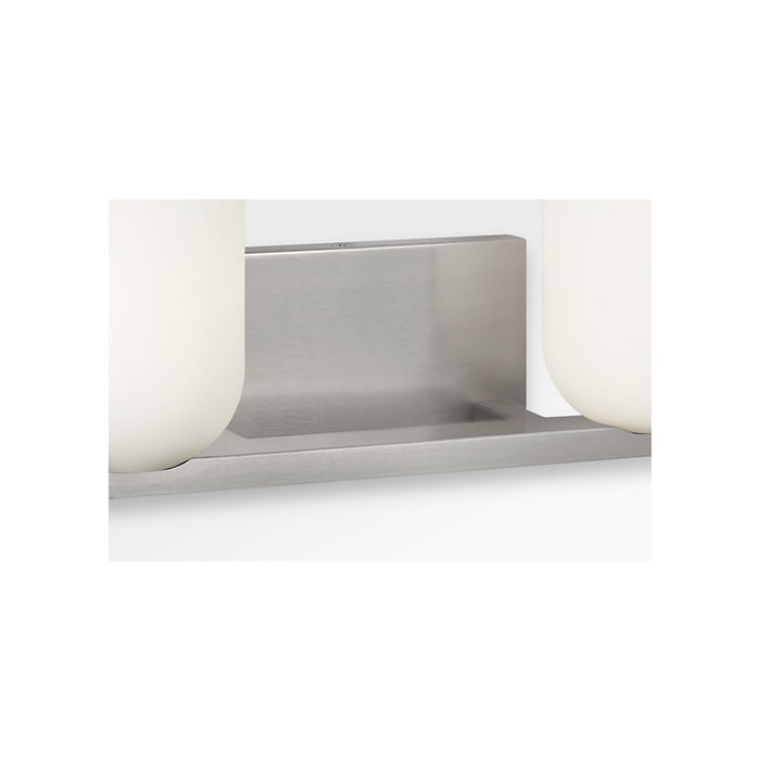 Generation Lighting Neblina Two-Light Vanity Brushed Nickel Bulb[s] Not Included (GLV1962BN)
