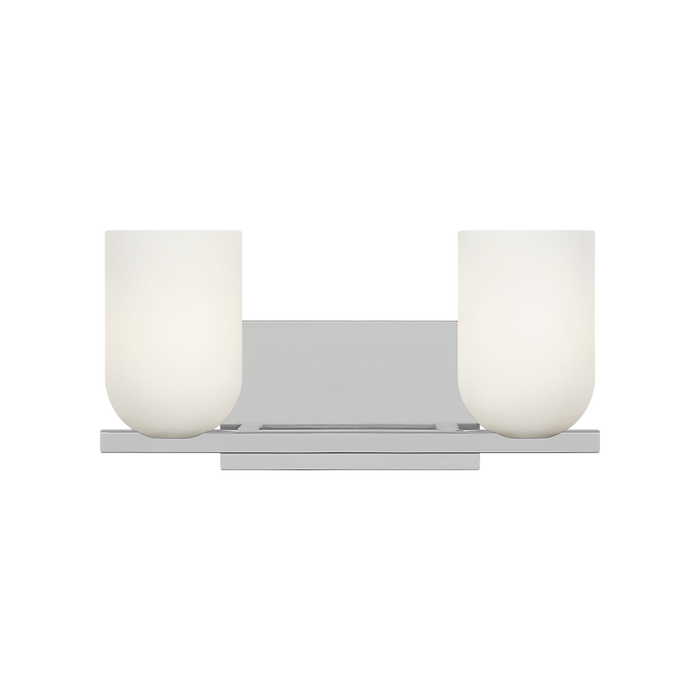 Generation Lighting Neblina Two-Light Vanity Chrome Bulb[s] Not Included (GLV1962CH)