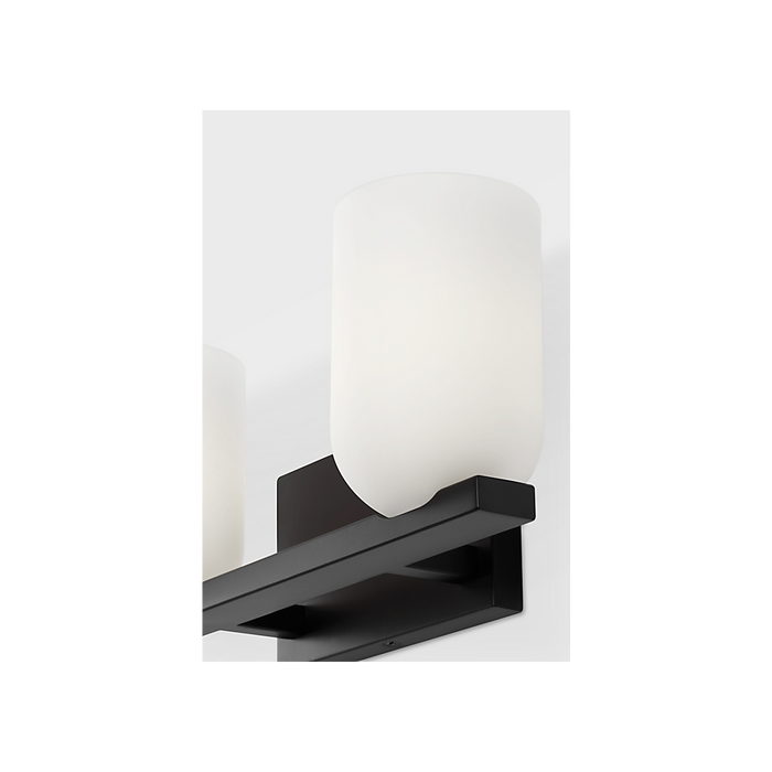 Generation Lighting Neblina Two-Light Vanity Midnight Black Bulb[s] Not Included (GLV1962MBK)