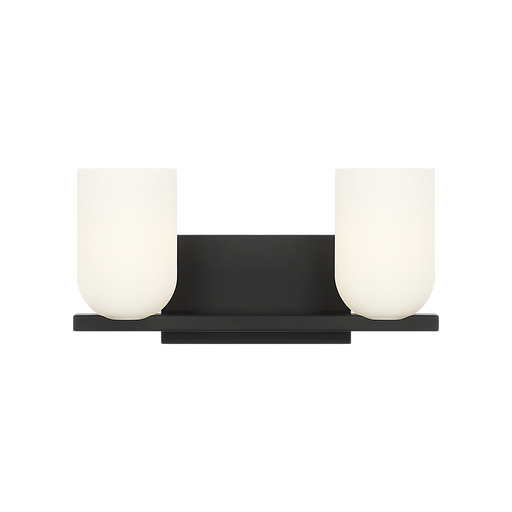 Generation Lighting Neblina Two-Light Vanity Midnight Black Bulb[s] Included (GLV1962MBKE)