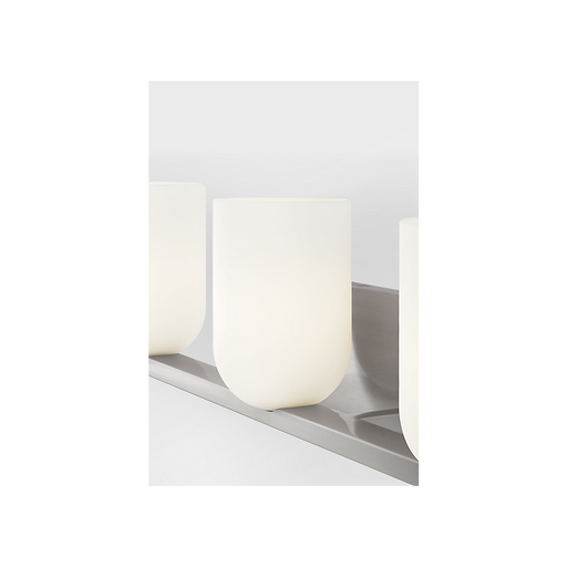 Generation Lighting Neblina Three-Light Vanity Brushed Nickel Bulb[s] Not Included (GLV1973BN)