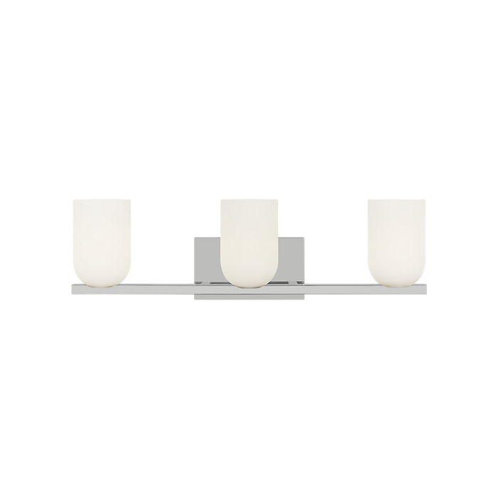 Generation Lighting Neblina Three-Light Vanity Chrome Bulb[s] Not Included (GLV1973CH)