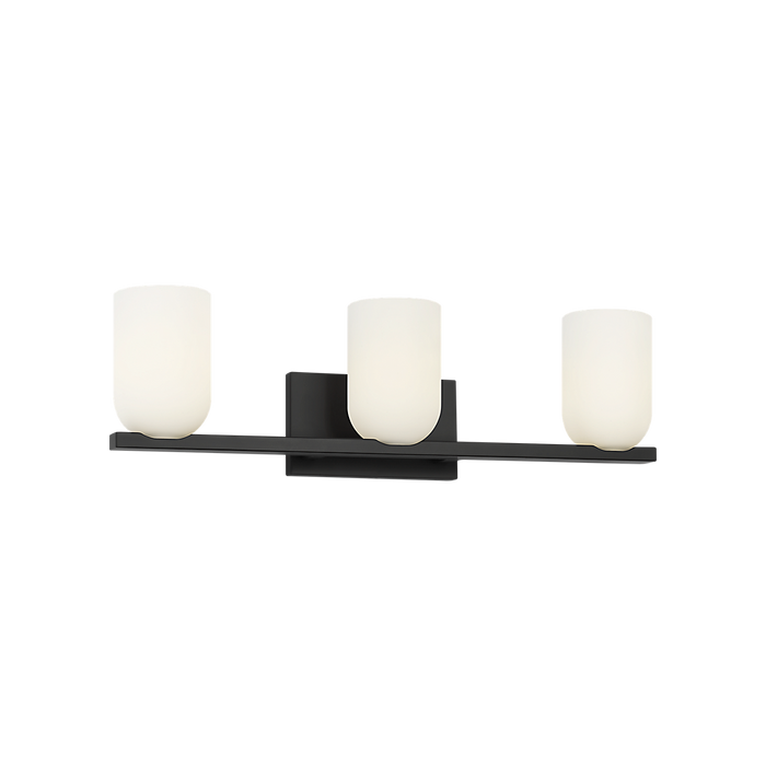 Generation Lighting Neblina Three-Light Vanity Midnight Black Bulb[s] Not Included (GLV1973MBK)