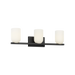 Generation Lighting Neblina Three-Light Vanity Midnight Black Bulb[s] Not Included (GLV1973MBK)
