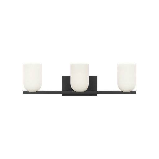 Generation Lighting Neblina Three-Light Vanity Midnight Black Bulb[s] Included (GLV1973MBKE)