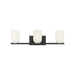Generation Lighting Neblina Three-Light Vanity Midnight Black Bulb[s] Included (GLV1973MBKE)