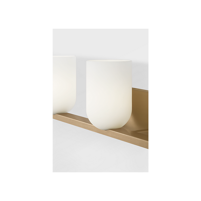 Generation Lighting Neblina Three-Light Vanity Satin Brass Bulb[s] Not Included (GLV1973SB)