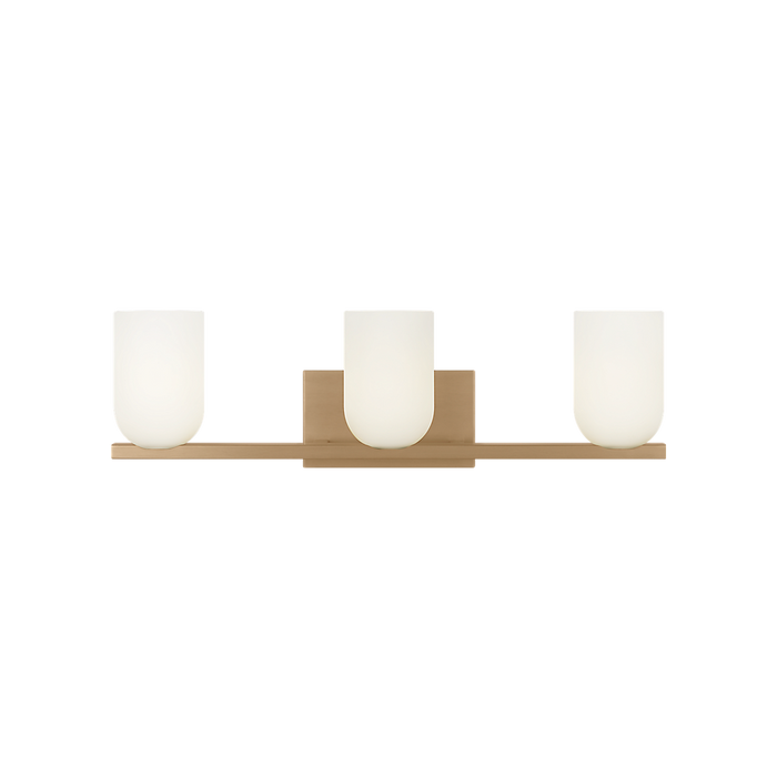 Generation Lighting Neblina Three-Light Vanity Satin Brass Bulb[s] Included (GLV1973SBE)