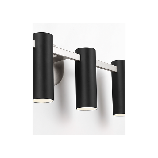 Generation Lighting Zentro Four-Light Vanity Brushed Nickel Bulb[s] Not Included (GLV2084BN)