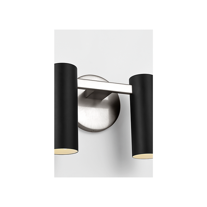 Generation Lighting Zentro Four-Light Vanity Brushed Nickel Bulb[s] Included (GLV2084BNE)