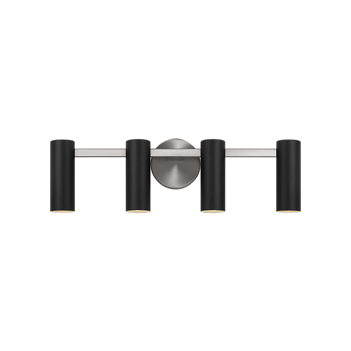 Generation Lighting Zentro Four-Light Vanity Brushed Nickel Bulb[s] Not Included (GLV2084BN)