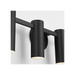 Generation Lighting Zentro Four-Light Vanity Midnight Black Bulb[s] Included (GLV2084MBKE)