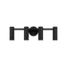 Generation Lighting Zentro Four-Light Vanity Midnight Black Bulb[s] Not Included (GLV2084MBK)
