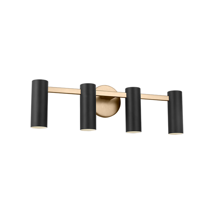 Generation Lighting Zentro Four-Light Vanity Satin Brass Bulb[s] Not Included (GLV2084SB)