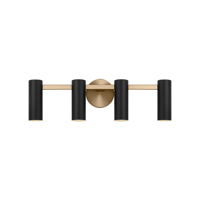 Generation Lighting Zentro Four-Light Vanity Satin Brass Bulb[s] Included (GLV2084SBE)