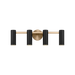 Generation Lighting Zentro Four-Light Vanity Satin Brass Bulb[s] Included (GLV2084SBE)