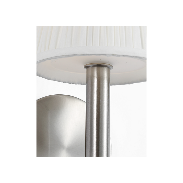 Generation Lighting Vilera One-Light Sconce Brushed Nickel Bulb[s] Included (GLW1881BNE)