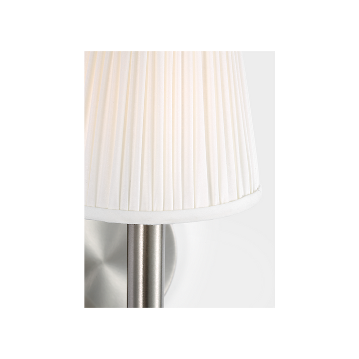 Generation Lighting Vilera One-Light Sconce Brushed Nickel Bulb[s] Not Included (GLW1881BN)