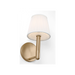 Generation Lighting Vilera One-Light Sconce Satin Brass Bulb[s] Not Included (GLW1881SB)
