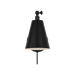 Generation Lighting Drae One-Light Task Sconce Midnight Black Bulb[s] Not Included (GLW2001MBK)