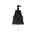 Generation Lighting Drae One-Light Task Sconce Midnight Black Bulb[s] Not Included (GLW2001MBK)