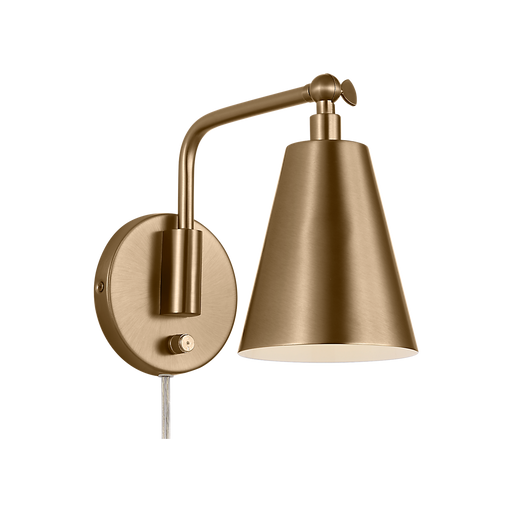 Generation Lighting Drae One-Light Task Sconce Satin Brass Bulb[s] Not Included (GLW2001SB)