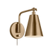 Generation Lighting Drae One-Light Task Sconce Satin Brass Bulb[s] Included (GLW2001SBE)