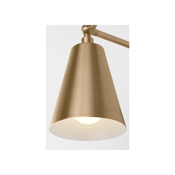 Generation Lighting Drae One-Light Task Sconce Satin Brass Bulb[s] Included (GLW2001SBE)
