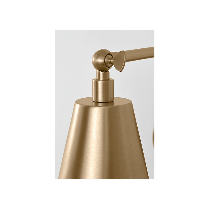 Generation Lighting Drae One-Light Task Sconce Satin Brass Bulb[s] Not Included (GLW2001SB)