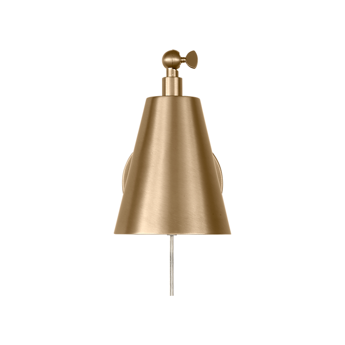 Generation Lighting Drae One-Light Task Sconce Satin Brass Bulb[s] Not Included (GLW2001SB)
