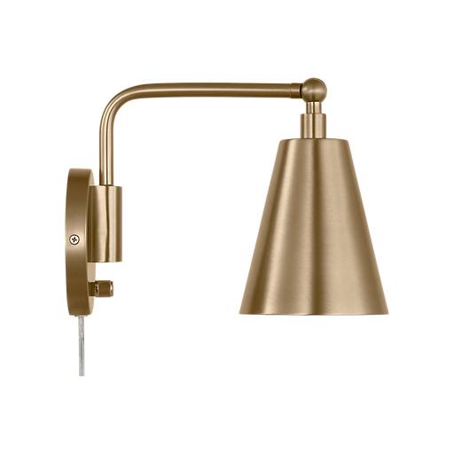 Generation Lighting Drae One-Light Task Sconce Satin Brass Bulb[s] Not Included (GLW2001SB)