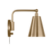 Generation Lighting Drae One-Light Task Sconce Satin Brass Bulb[s] Included (GLW2001SBE)