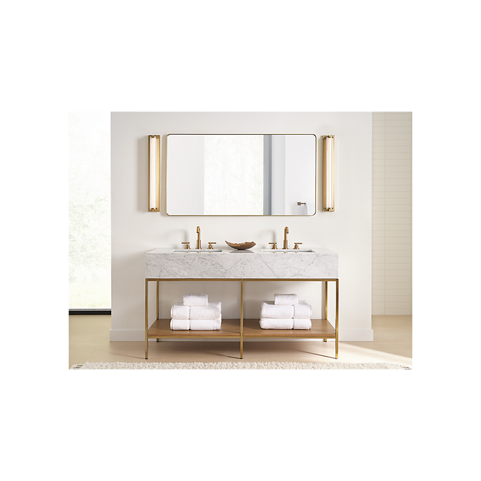 Generation Lighting Weston 28 Inch LED Vanity Satin Brass (GLV1511SB-L)