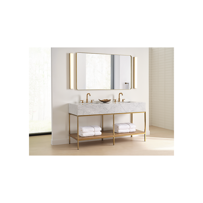 Generation Lighting Panna 30 Inch LED Vanity Satin Brass (GLV1591SB-L)
