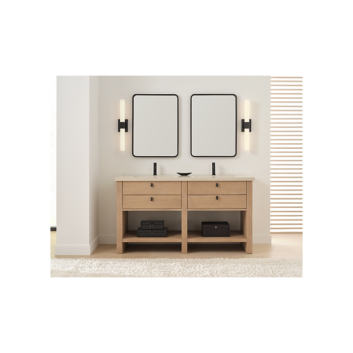 Generation Lighting Sarco 24 Inch LED Vanity Midnight Black (GLV1612MBK-L)
