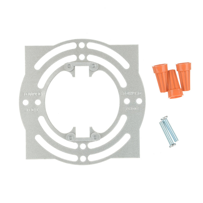 GM Lighting 120V GeoTask Wet Location Surface Mount 10W CCT Selectable 2700K/3000K/4000K 90 CRI 5 Inch Diameter White (GM-RND5-TUN-WH)