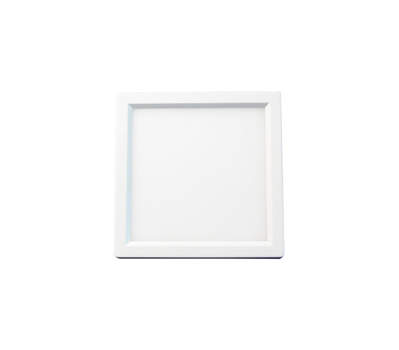 GM Lighting GeoTask 120V Wet Location Surface Mount Lights 23W 1550Lm 4000K 90 CRI 4 Inch Square White (GM-SLD4-40-WH)
