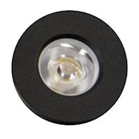 GM Lighting 12VDC Wet Location LED Pathway Light 1W 90Lm 3000K Round Trim Black (GML-RO-B)