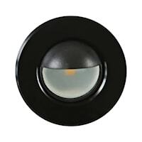 GM Lighting 12VDC Wet Location LED Pathway Light 1W 90Lm 3000K Round Scoop Trim Black (GML-RS-B)