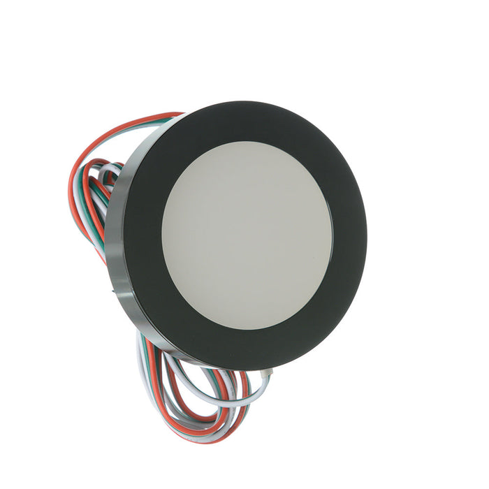 GM Lighting 3W 24V ChromaDim Puck Light Tunable White 2400K-5000K Dimmable 90 CRI Black (CHPL-B)