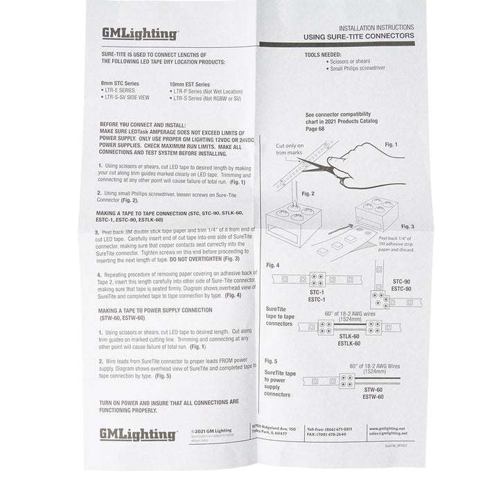 GM Lighting Sure-Tite 90 Degree Connector (STC-90)