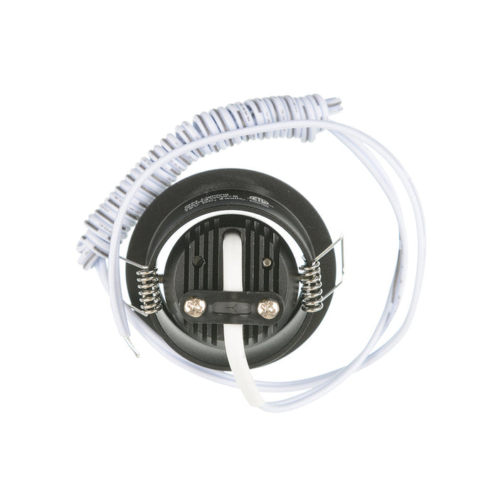 GM Lighting 12VDC Mini LED Dimmable Recessed Downlight 3W 120Lm 3000K 2 Inch Diameter Black (GMR4-WW-B)