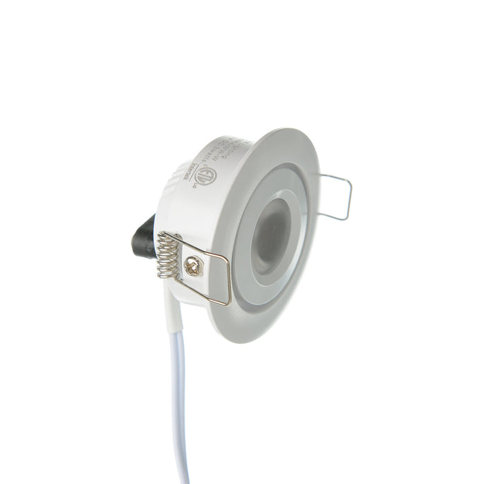 GM Lighting 12VDC Mini LED Dimmable Recessed Downlight 3W 120Lm 3000K 2 Inch Diameter White (GMR4-WW-W)