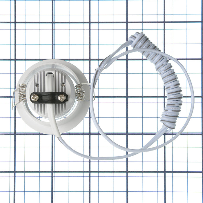 GM Lighting 12VDC Mini LED Dimmable Recessed Downlight 3W 120Lm 3000K 2 Inch Diameter White (GMR4-WW-W)