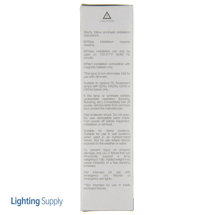 Green Creative 5.5PLH/830/HYBM PLH G24Q/G24D 5.5W PL Edge Series Bypass 120-277V Or Direct On Magnetic Ballast (34856)