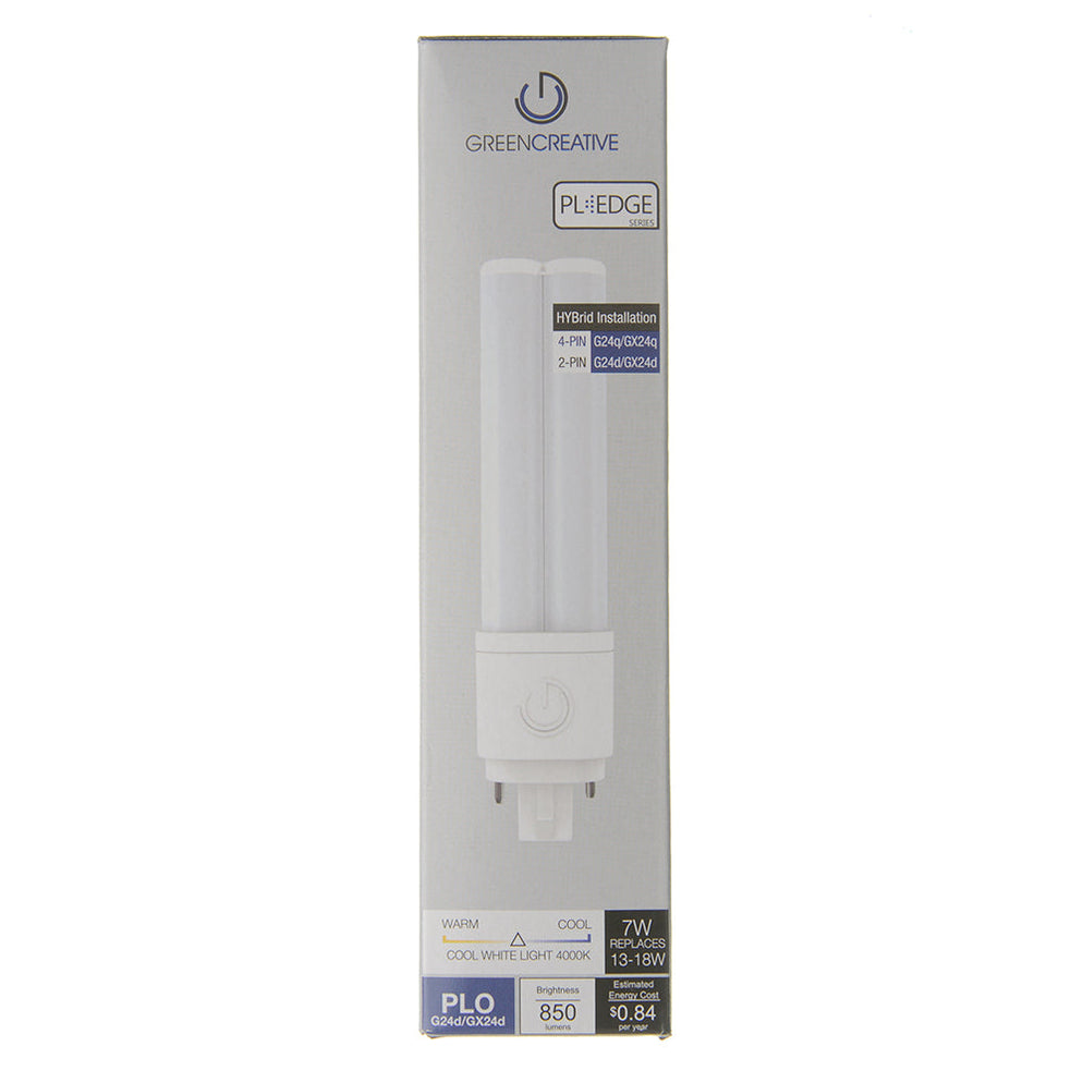 Green Creative 34999 7PLO/840/HYBM PL Omni G24Q/G24D 7W PL Edge Series ...