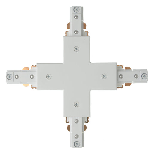 Green Creative TRKJ/XC/1C/WH Single Circuit J-Type Track X Connector White (35743)