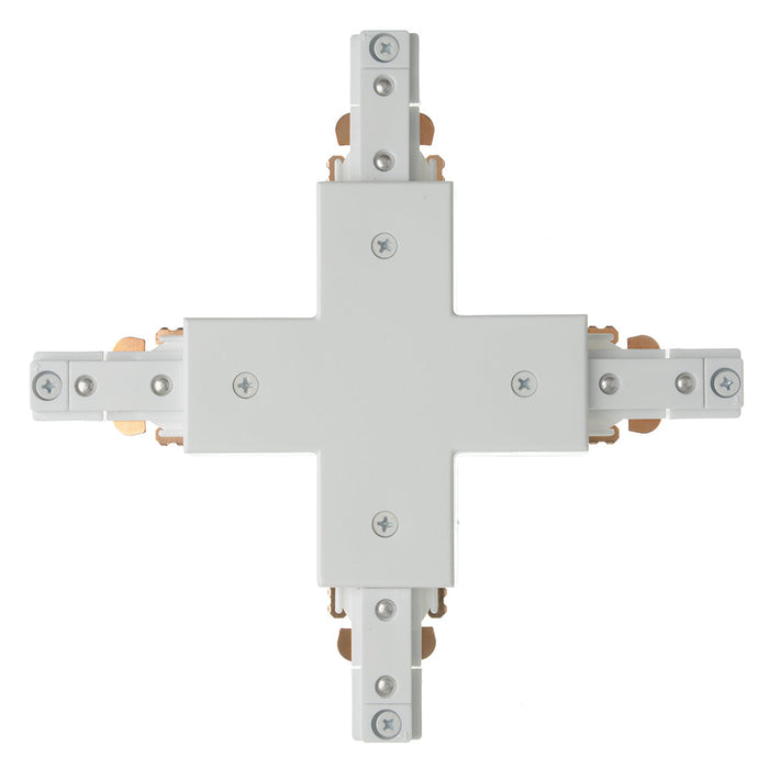 Green Creative TRKJ/XC/1C/WH Single Circuit J-Type Track X Connector White (35743)