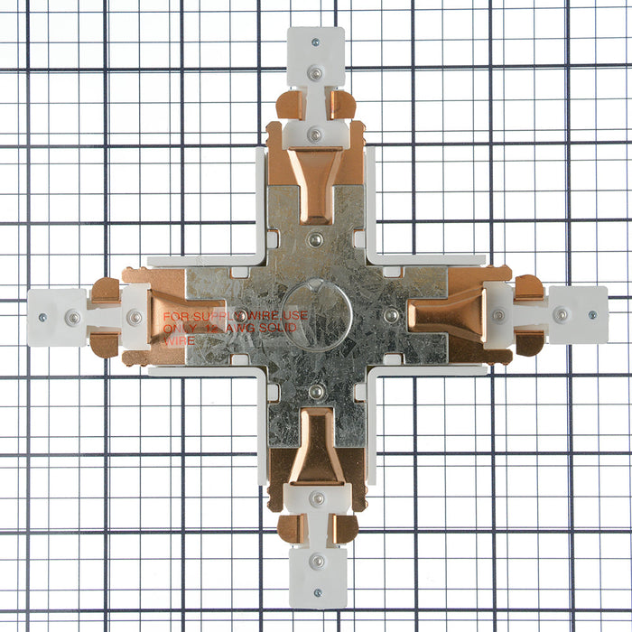 Green Creative TRKJ/XC/1C/WH Single Circuit J-Type Track X Connector White (35743)